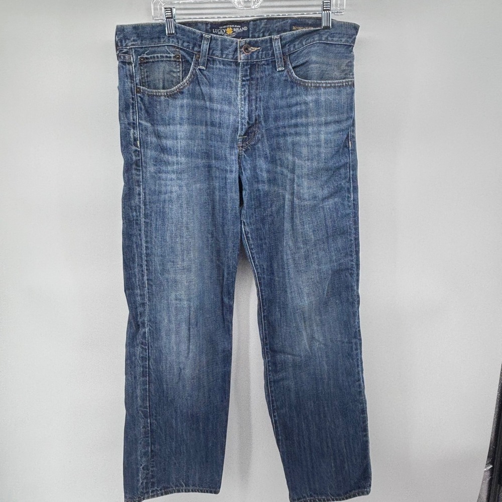 Lucky Brand 361 Vintage Straight Leg Blue Jeans Classic Denim Pants 34x30